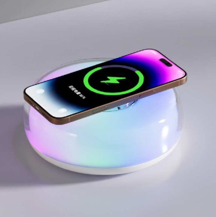 AUNEK Night Light with Fast Wireless Charging Bedside Lamp Table