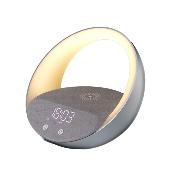 AUNEK Wireless Charging Bedside Night Light with Atmosphere Lamp